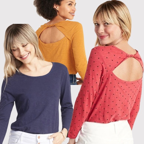 OLD NAVY Kaos Wanita Twistback Tee