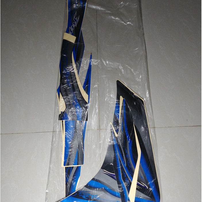 Striker Motor Bodi /  Stiker Bodi & Lis Body & Striping Jupiter Z 2010 Biru