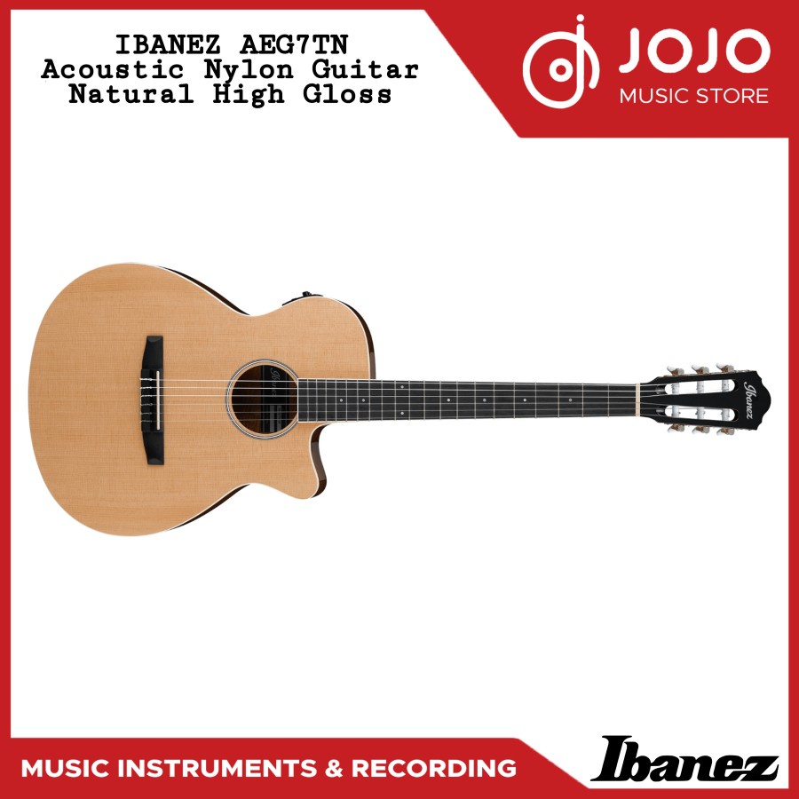 Ibanez AEG7TN-NT Nylon Gitar Akustik Elektrik Klasik