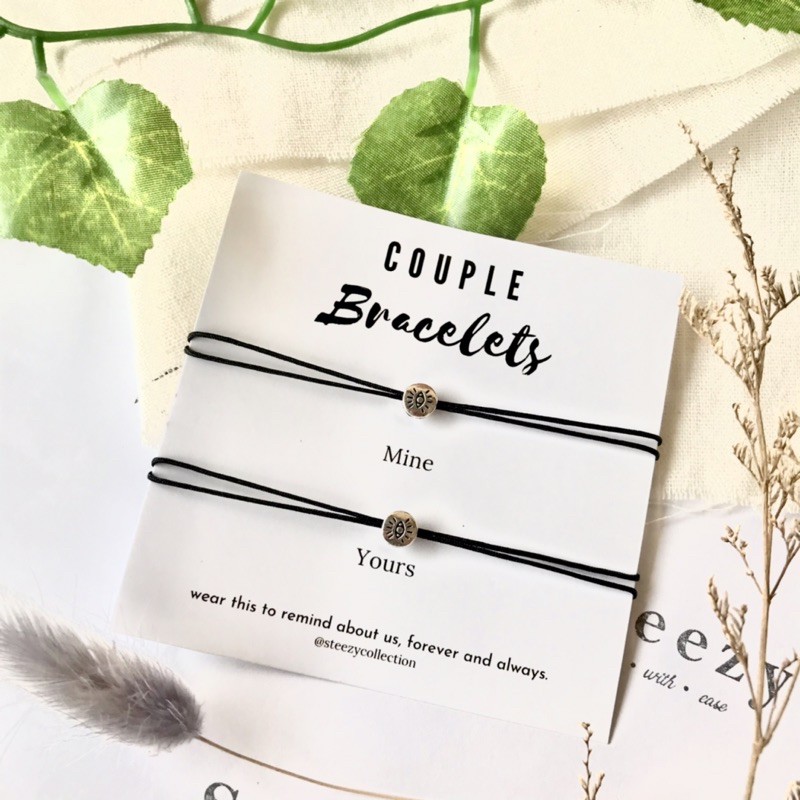 Couple Bracelet- Eyes Double Cord edition/ Gelang Couple/ Gelang tali simple