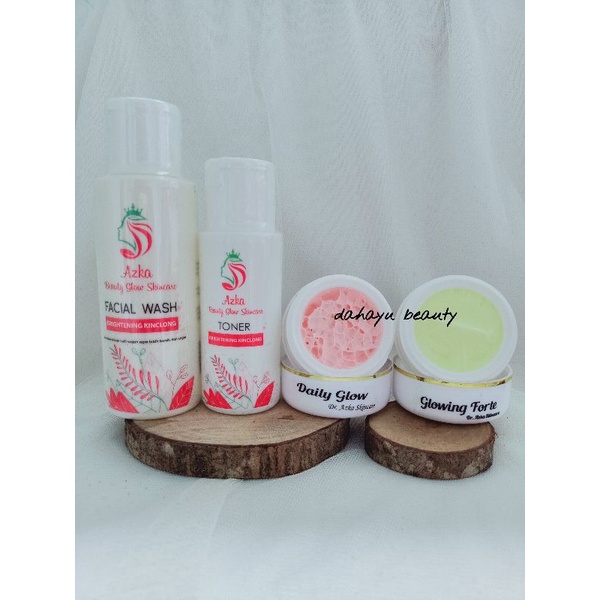 PAKET GLOWING FORTE  DR. AZKA SKINCARE (TONER PAKAI YANG BPOM)