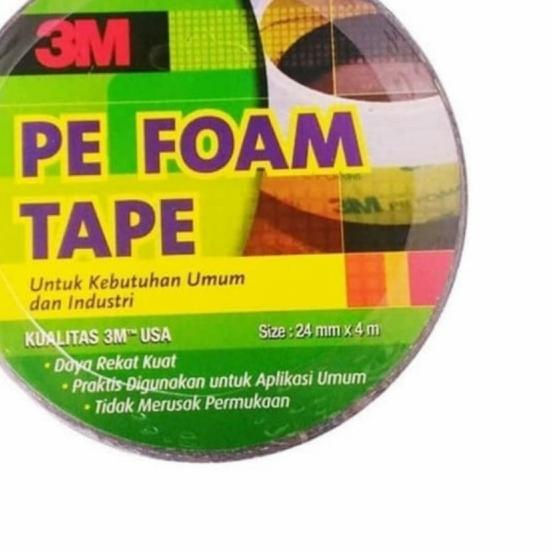 

☜ Pe Foam 3M Double Tape 24mm x 4m ORIGINAL Kualitas 3M USA ORIGINAL ➭