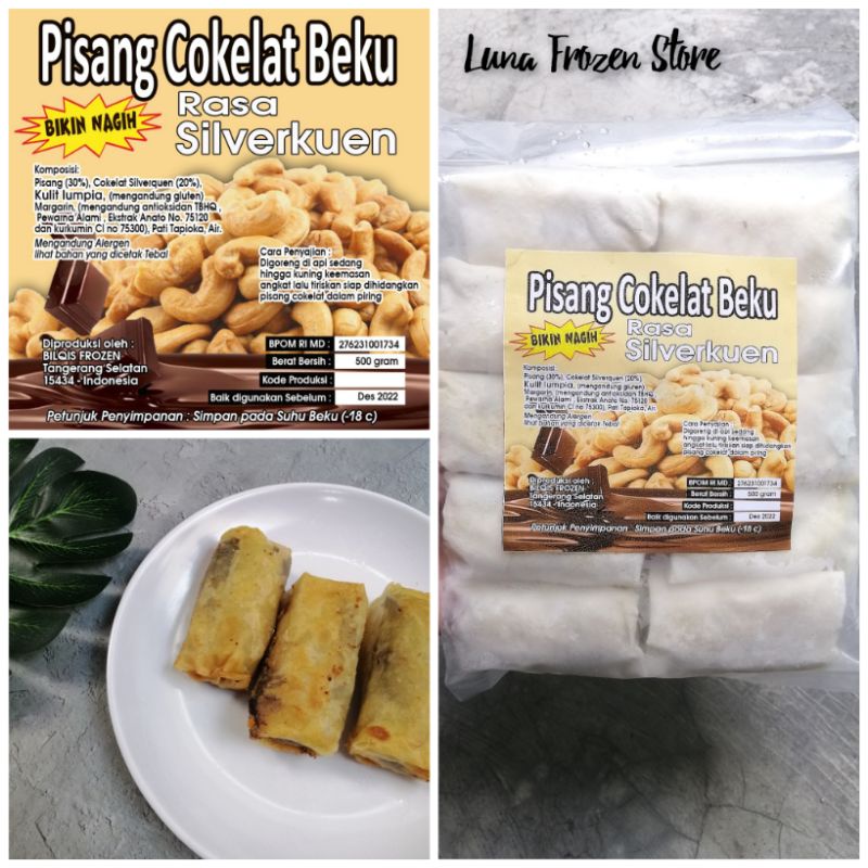 

Piscok Silverkuen /pisang coklat lumer lumpia renyah frozen food bogor cemilan bogor murah viral