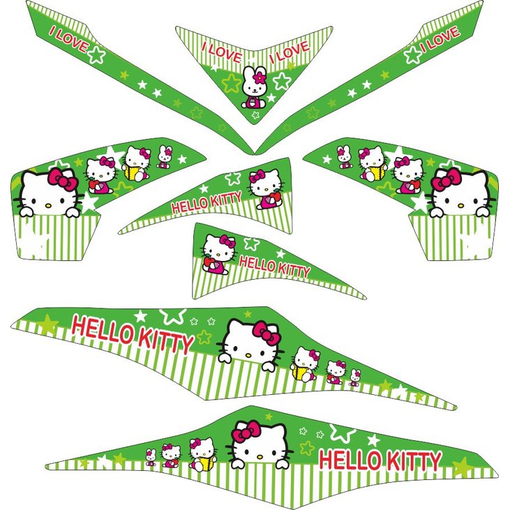 Sticker Mio M3 Striping Hello Kitty v.3