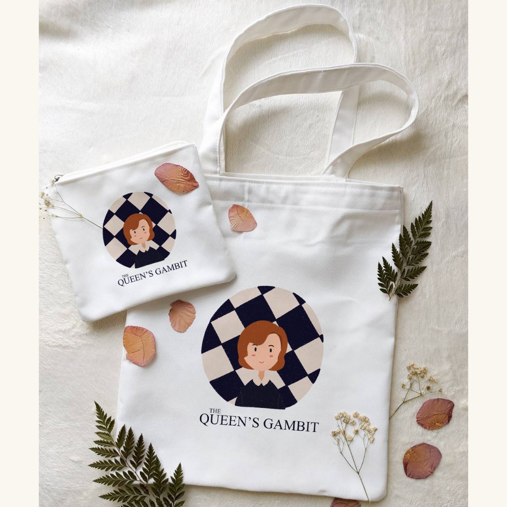 

THE QUEEN'S GAMBIT Totebag + Pencil case / NETFLIX / NETFLIX SERIES