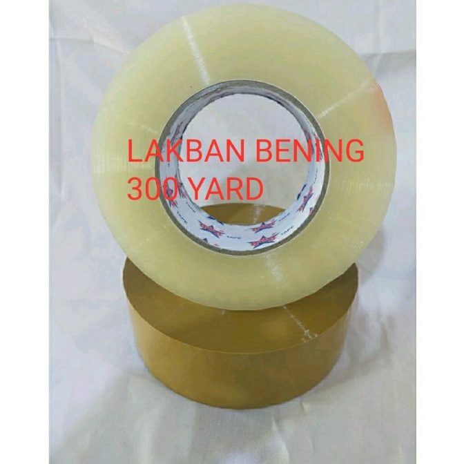 

Termurah Lakban jumbo 300Yard/Lakban 500yard