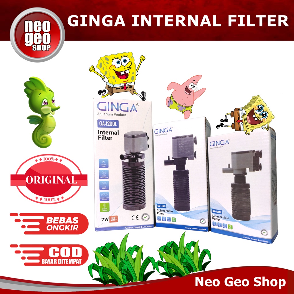 GINGA GA 1150 L 1150L GA1150L MESIN POMPA INTERNAL FILTER AQUARIUM AQUASCAPE