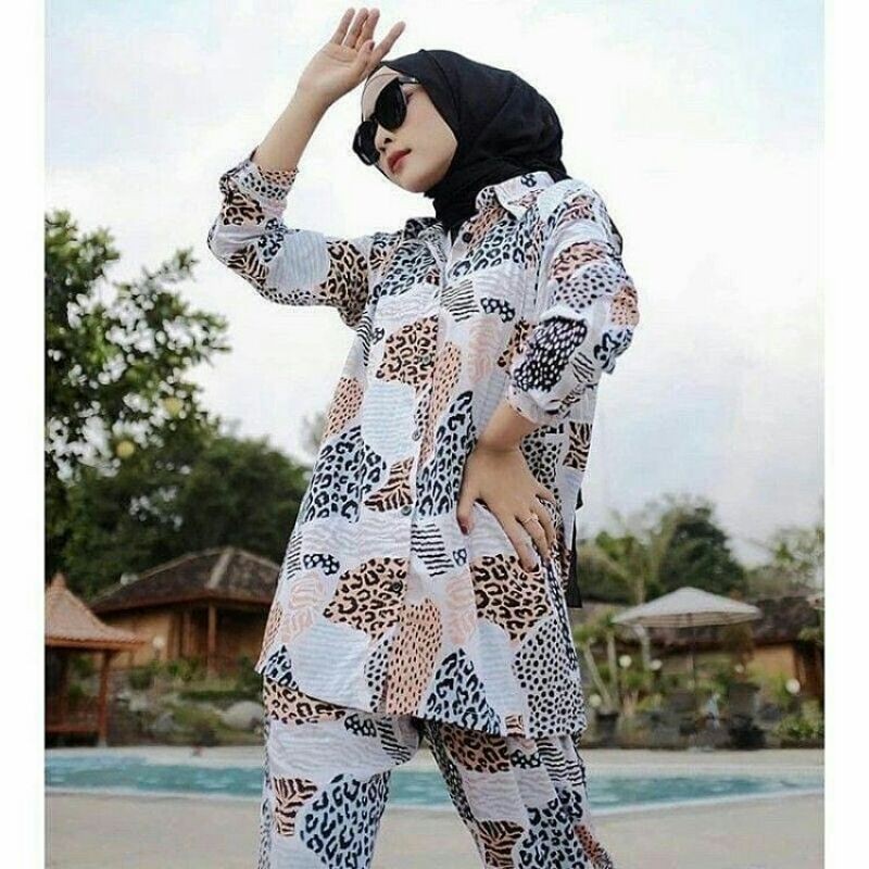 one set cleona/one set rayon/one set lucu/baju wanita/stelan wanita