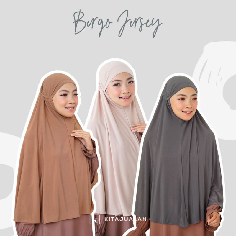 BERGO JERSEY/HIJAB BERGO/KERUDUNG BERGO