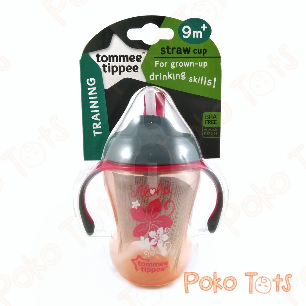 Tommee Tippee Training Straw Cup 230ml Botol Minum Sedotan