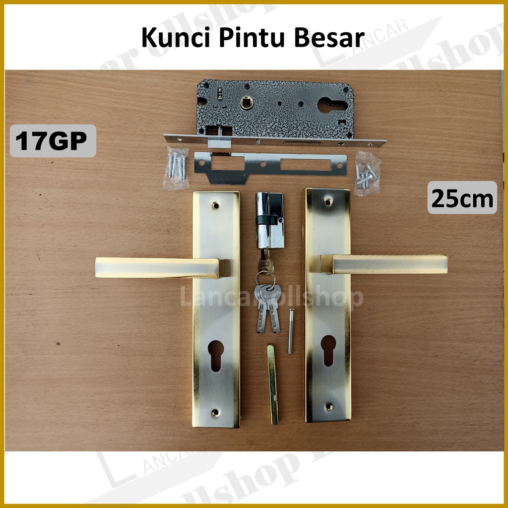 kunci pintu besar gagang babet 17 gp/ handel pintu besar / Handle Pintu Rumah