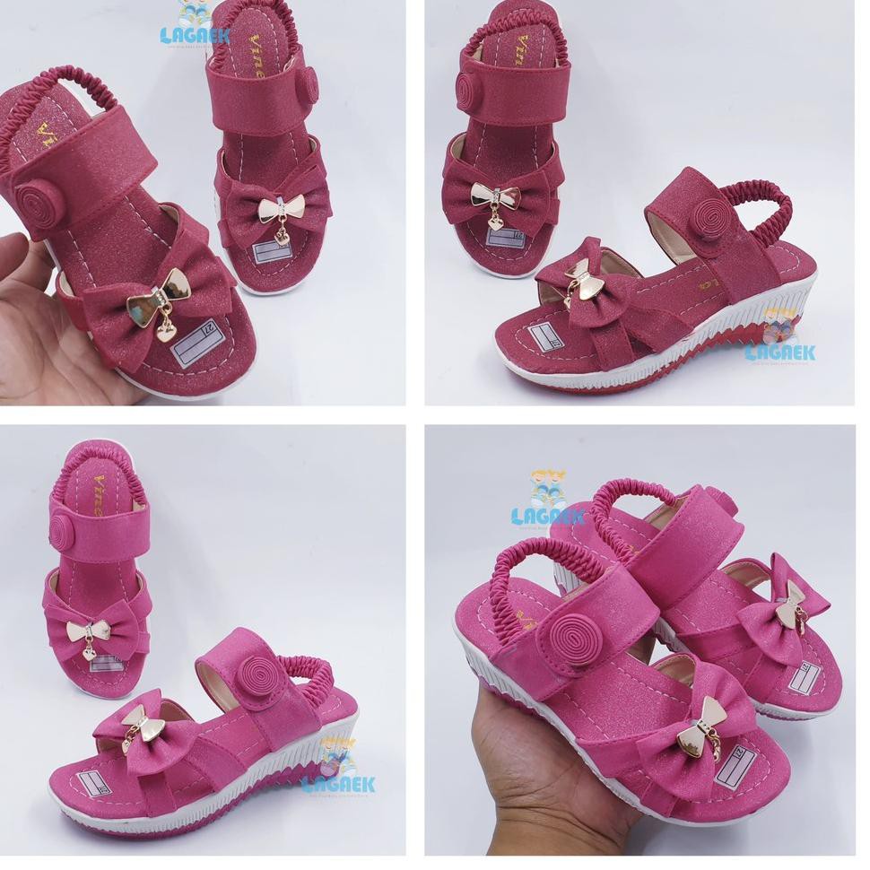 KODE 8 SEPATU  SANDAL PESTA MINI HEELS ANAK  CEWEK USIA  3 4 