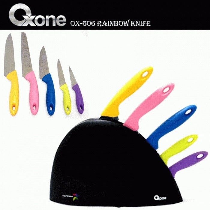 Oxone Pisau Set 5 Pcs Rainbow OX-606 Knife Set