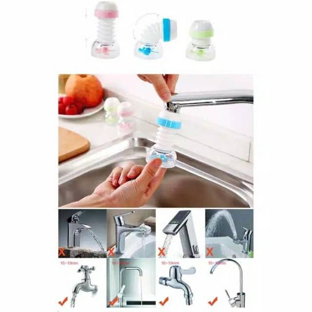 JT - Filter Saringan Kran Air Kipas Kincir Putar Sambungan Keran FLEXIBLE Faucet SWS Kepala Wastafel