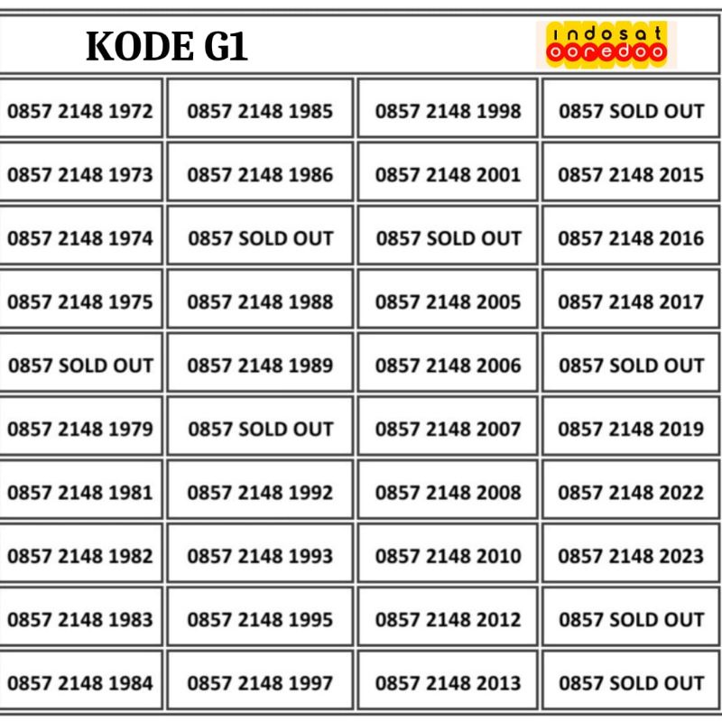 PERDANA INDOSAT SERI TAHUN