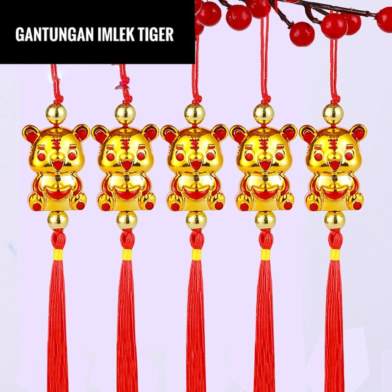 [READY] Gantungan Hiasan Imlek Pohon Sakura Meihwa Rabbit 2023 / Lampion Angpao Gantung Fu Cai Shen Pohon Mei Hua MeiHua Sincia Tahun Tiger Harimau Mini