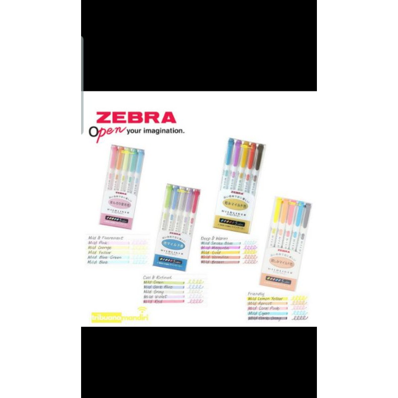 

Highlighter midliner zebra/ stabilo warna zebra/ stabilo murah/ stabilo 2 sisi/ stabilo unik