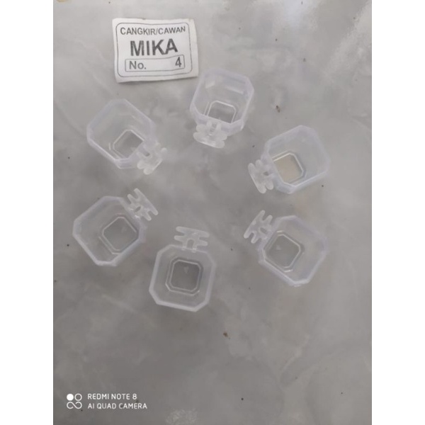 cangkir/ cawan mika no 4 kecil(per pack isi 4 pcs)