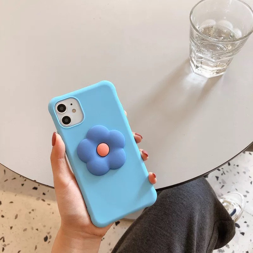 Lanfy Popsocket Hp / Smartphone Motif Kartun Bunga 3d