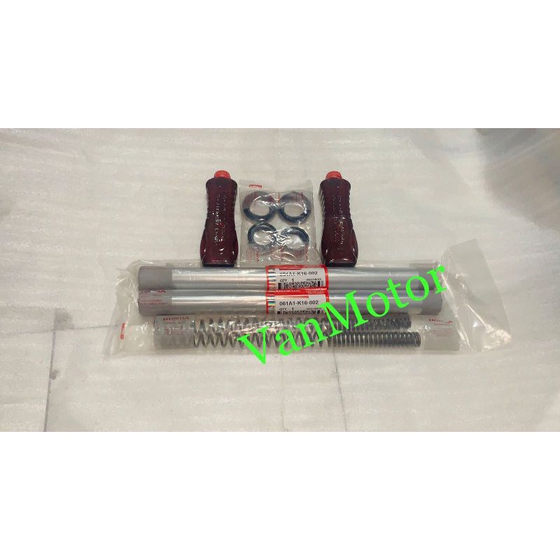 PAKET AS SHOCK SOK BEAT ESP NEW SCOOPY ESP HONDA K16 DRAT 1SET SEAL , OIL SHOCK , PER , 2pc seal shock 2pc seal abu 2pc as shock 2pc oil shock 2pc per shock