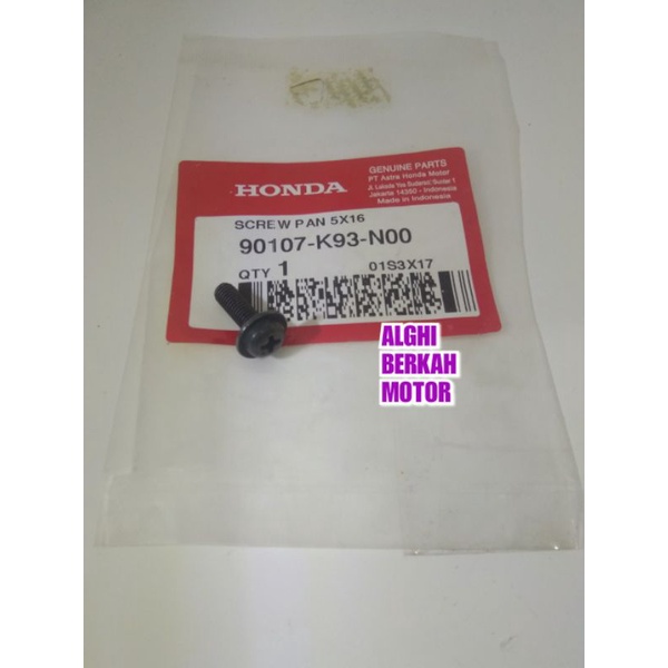 Baut batok kepala Scoopy FI K93 K2F Original Honda 90107-K93-N00