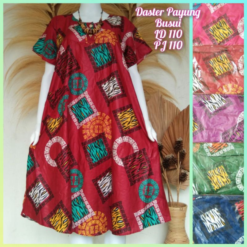 Daster Payung DP234 Abstrak bisa busui bumil bahan rayon termurah daster bali homedress-1