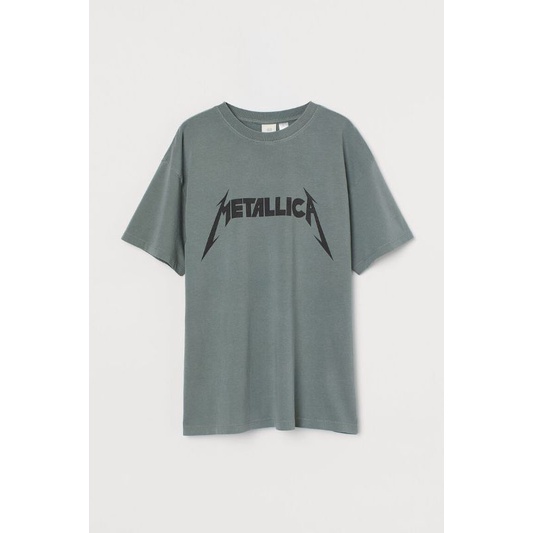 Kaos Metallica Oversize H&M Original