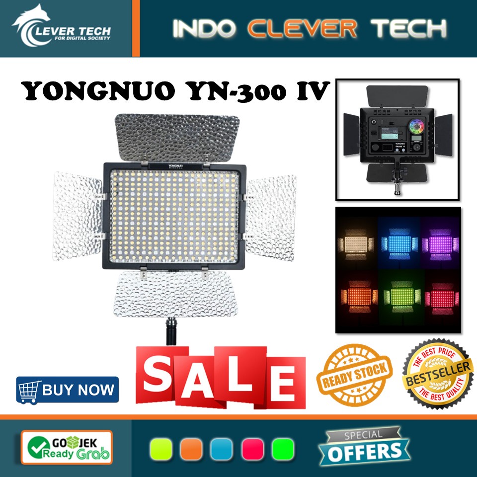 Yongnuo YN-300 IV YN300 IV RGB Bi-Colour 3200k-5600k