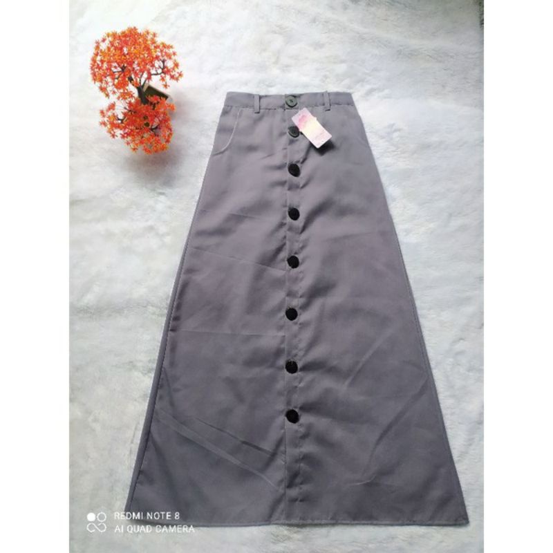 Casual button skirt // rok model kancing terbaru // rok span