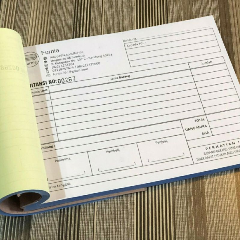 

Nota Custom NCR 3 ply (1 warna)