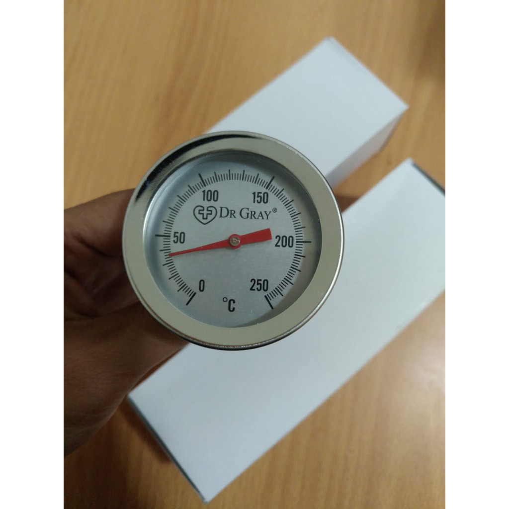 [GRAY.STORE178] Termometer Makanan Analog Kopi Susu Teh Minyak Thermometer Stainless Coffee Milk Air DR GRAY - TMA1