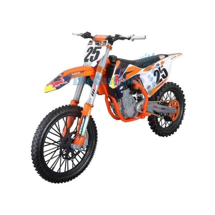 dct644 Maisto KTM 450 SXF Factory Racing Red Bull 25 Skala 1:6