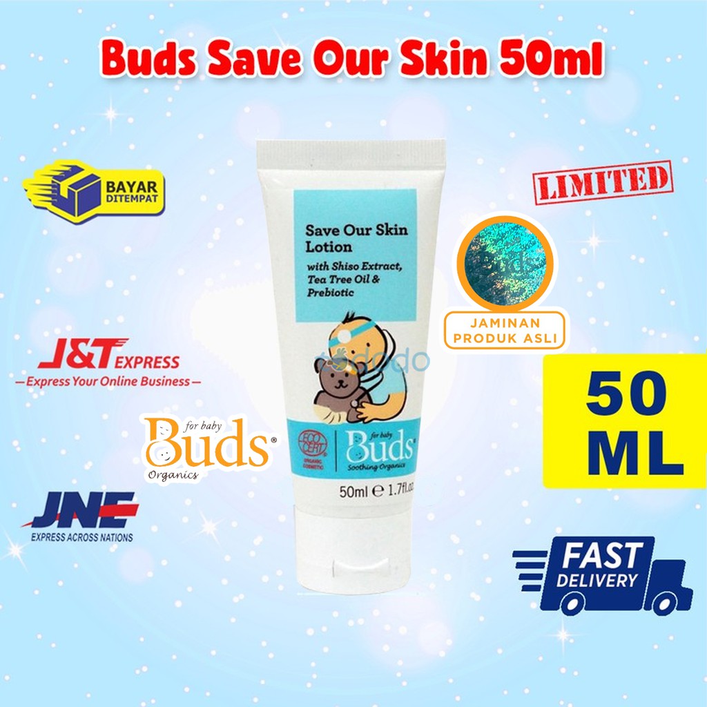 Buds Save Our Skin Lotion 50ml - Lotion Untuk Kulit Luka