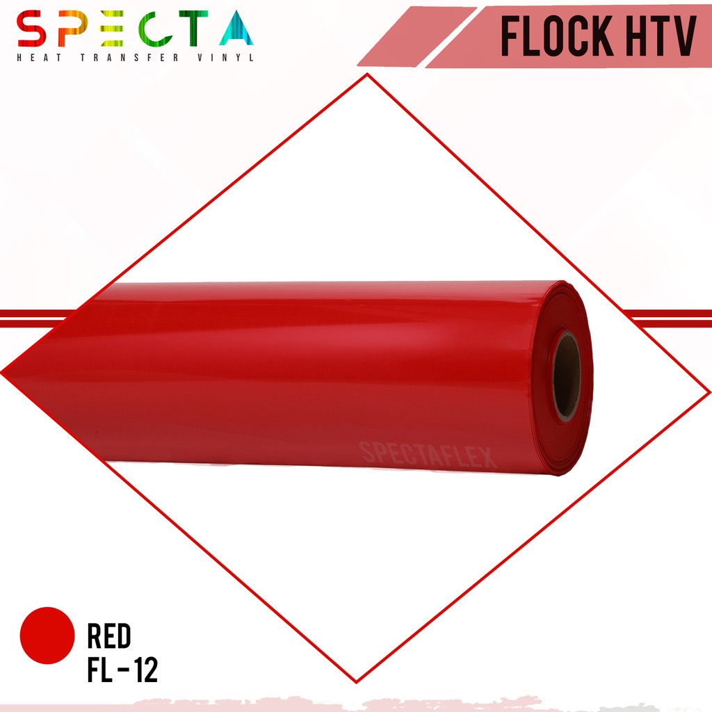 POLYFLEX FLOCK KOREA SPECTAFLEX FL-12 FLOCK HTV RED