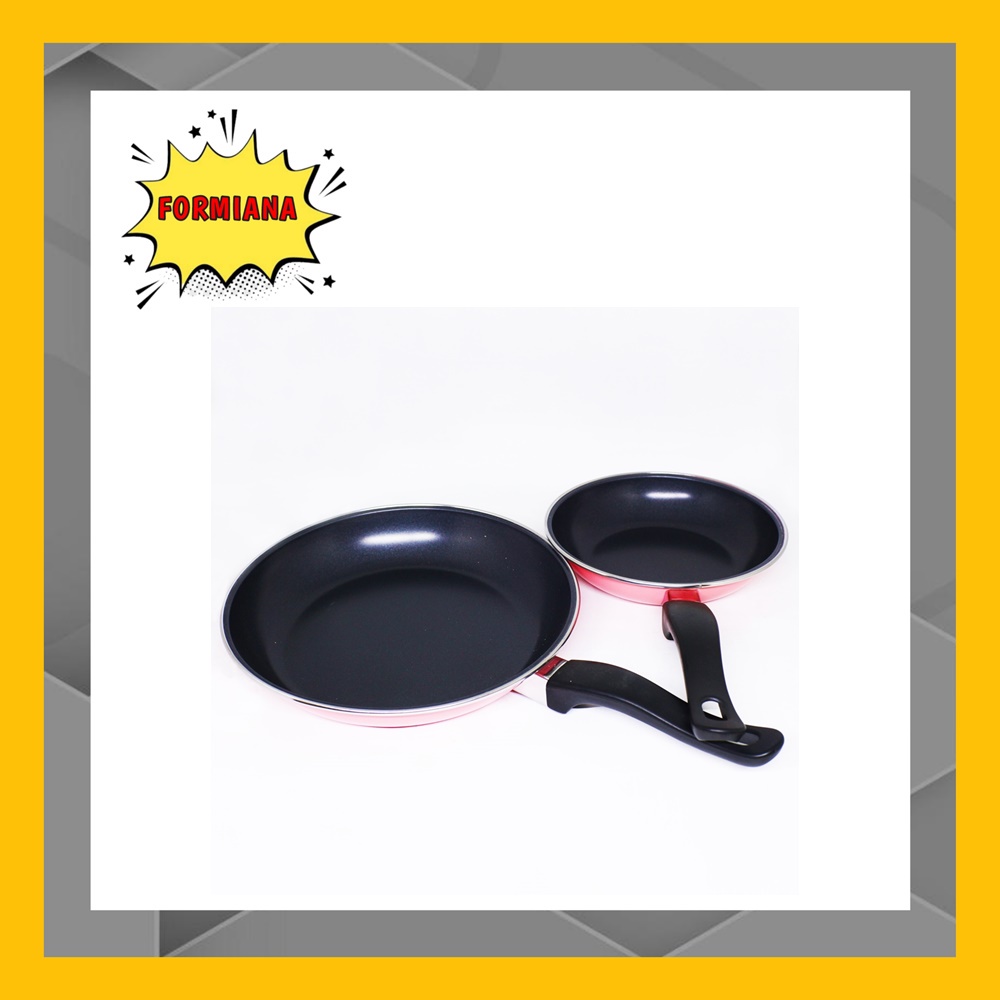 FM - Frypan Set warna 18 dan 23 cm - isi 2 pcs