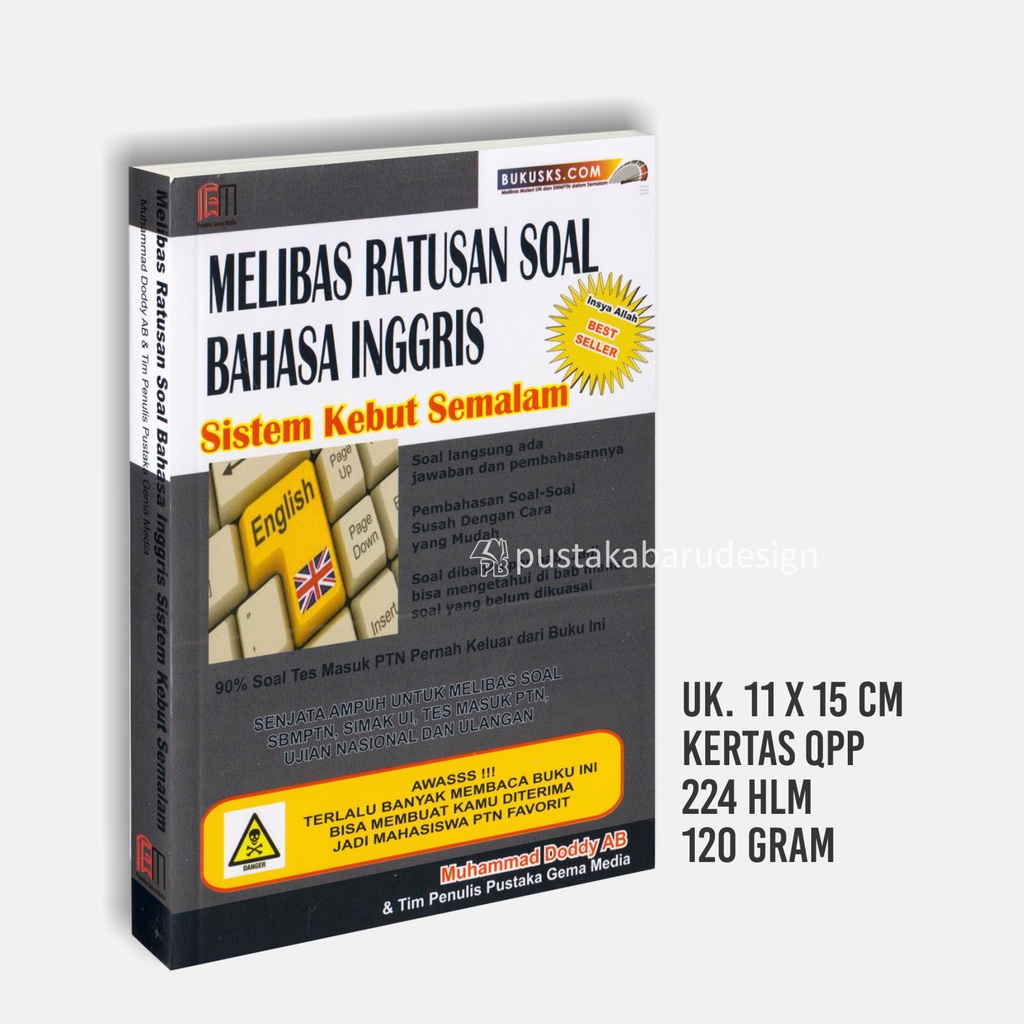 Buku Drilling UTBK : Buku SKS UTBK SBMPTN Saintek Soshum : Matematika / IPA / Bahasa Inggris / Fisika / Kimia / Biologi / Ekonomi / Bahasa Indonesia Original Best Seller-SKS BAHASA INGGRIS