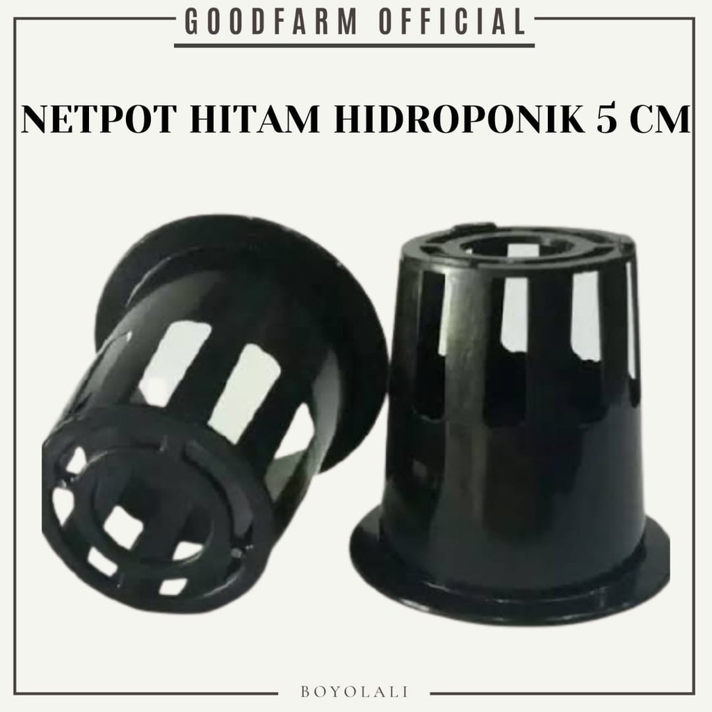 NETPOT HITAM 5CM / NETPOT HIDROPONIK / NETPOT MURAH / NETPOT GROSIR / HIDROPONIK