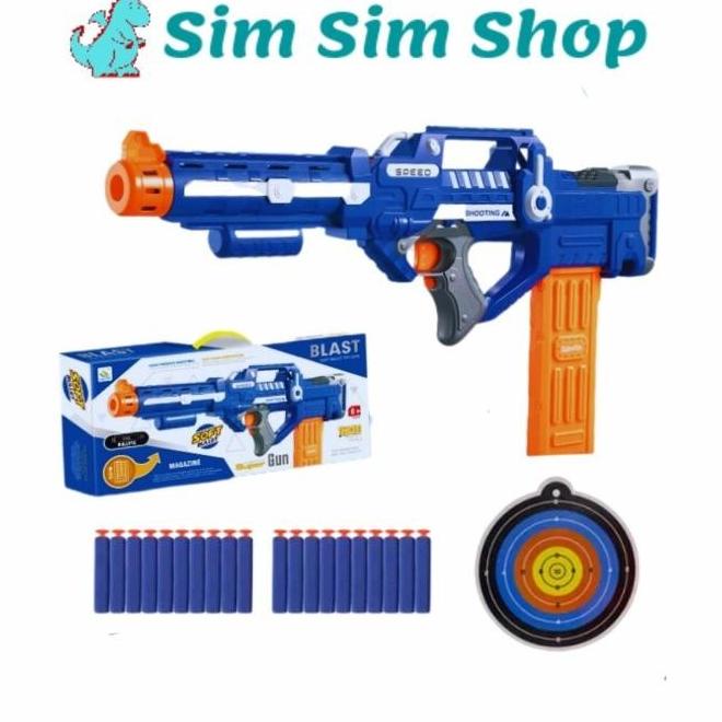 Mainan Pistol Tembak Tembakan Otomatis Lefan Gun 9924 Riffle Not Nerf