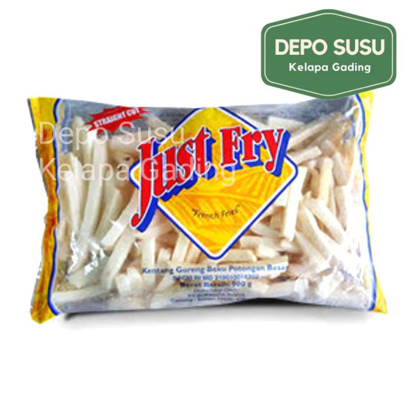 

French Fries Just Fry 900gr Kentang Goreng JustFry Straight / Crinkle / Shoestring