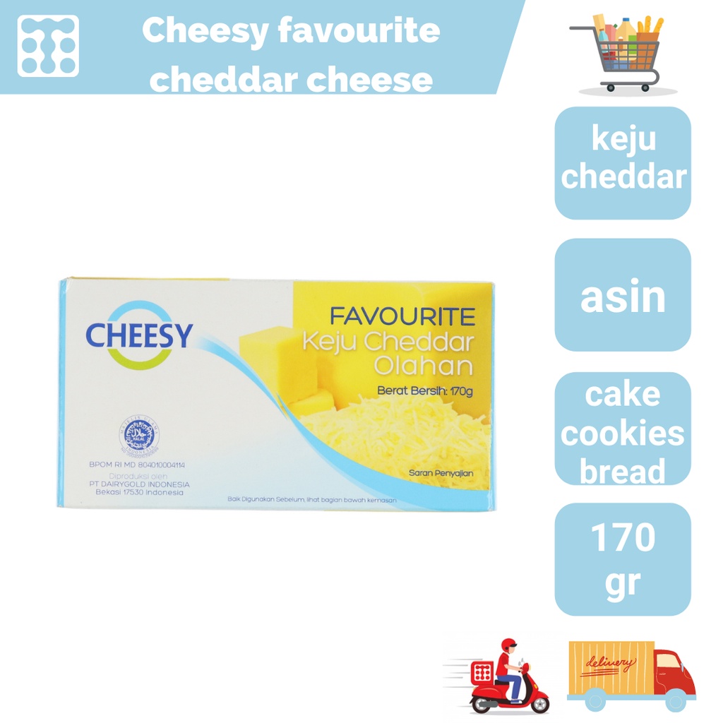 

Keju Cheesy Favourite Cheddar Cheese 170Gr