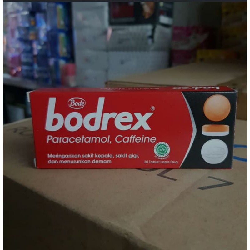 Bodrex tablet kotak isi 2 strip @10tablet jadi isi 20 tablet