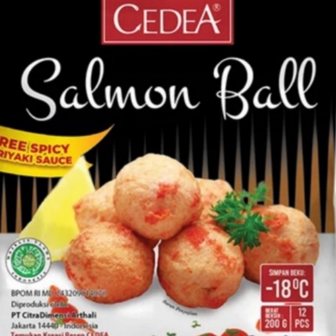 

Salmon Ball Cedea ( Olahan ikan ) 200gr isi 12pcs