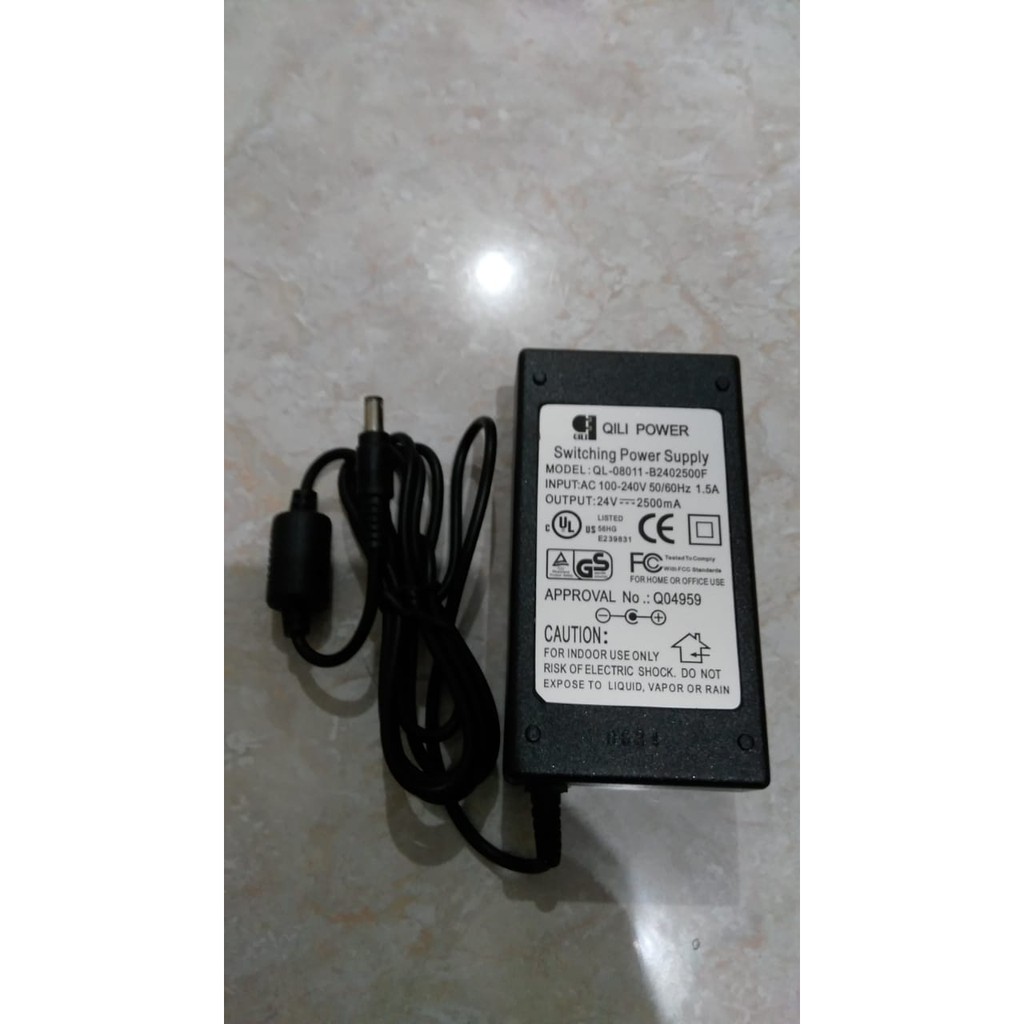 Power Supply Adaptor 24V 2.5A 2500mA dengan Indikator Real Kapasitas