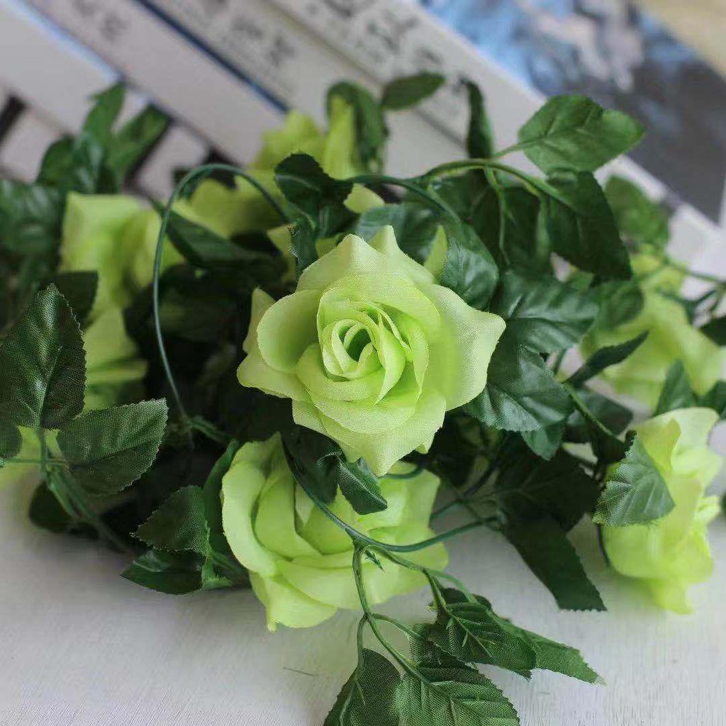 TIB / DOD / P2046. Bunga plastik/bunga  dekorasi-Hijau