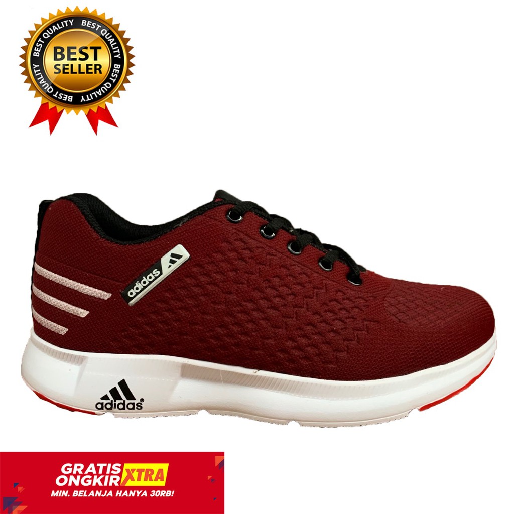 SEPATU ADS SPORT 4 COWOK PRIA NILON OLAHRAGA MARUN TERMODERN SEPATU RUNNING TERLARIS TERMURAH NYAMAN Sepatu Sneakers Pria Wanita Sepatu Olahraga Running Jogging - Fashion Kerja No Import sepatu sekolah PROMO BIG SALE!!! Sepatu Olahraga Wanita Senam/Zumba/