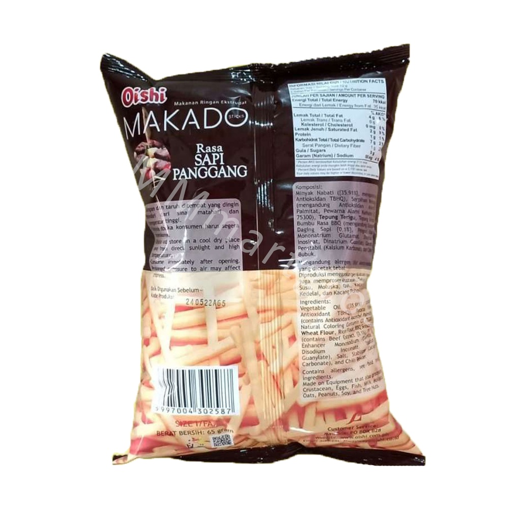 SNACK OISHI MAKADO RASA SAPI PANGGANG 60g