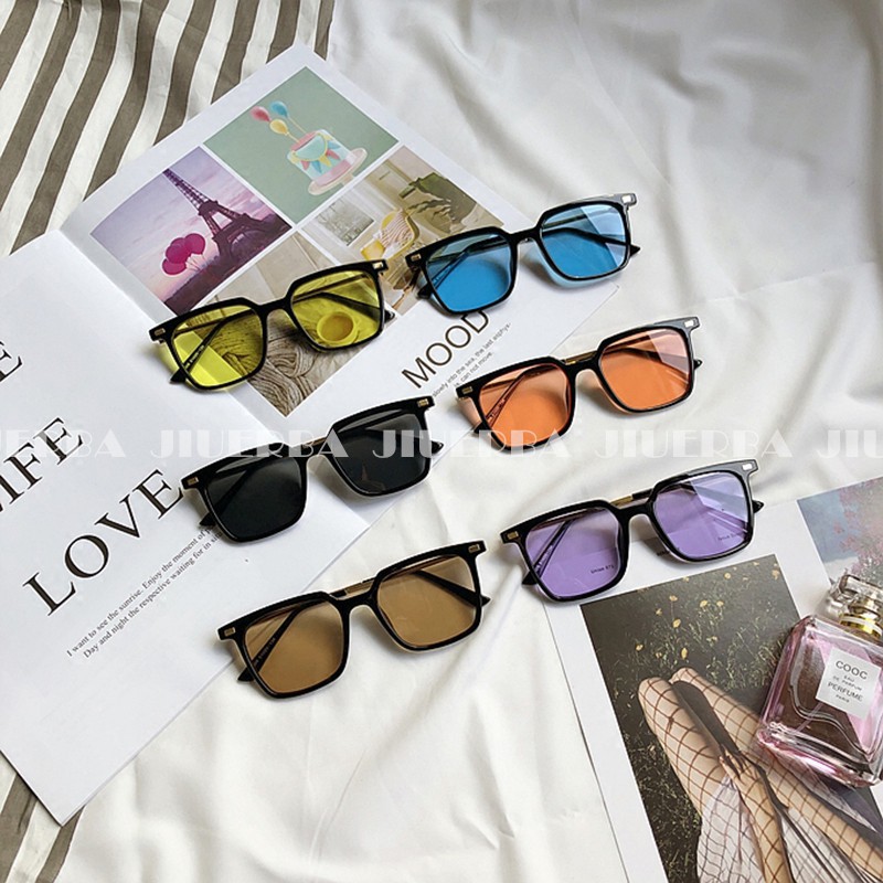 Promo Bayar di Tempat Korean Gentle Monster Trendy Candy Color Kacamata Hitam Wanita Pria