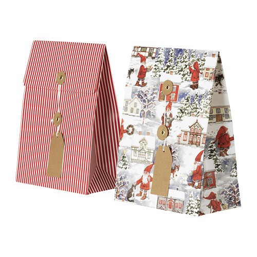 

Kantong kertas tas kado 2pcs uk.26x20x10cm Santa Claus