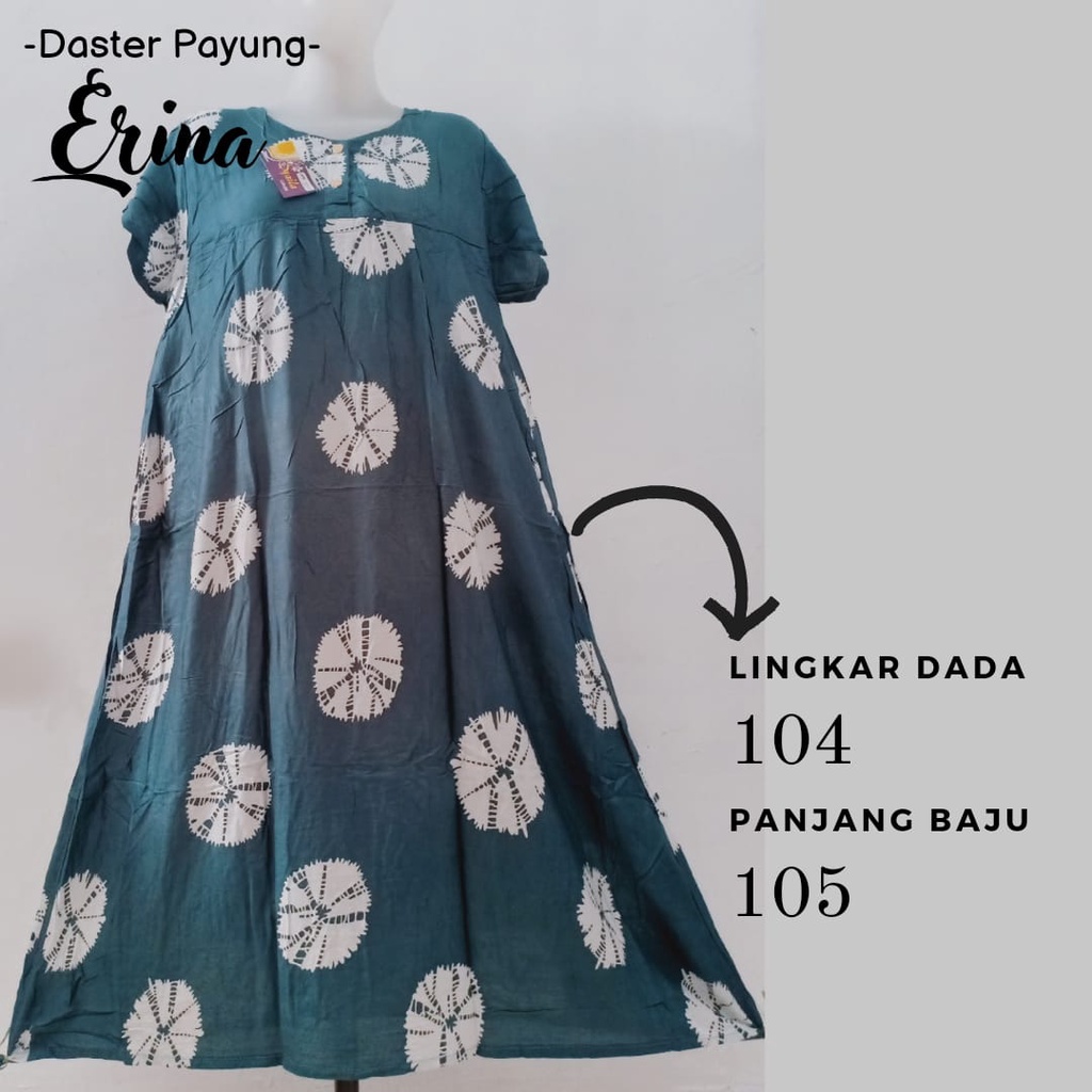 Termurah_Daster Murah Solo-Daster Payung Motif Floral Erina-Bahan Katun Viscose Nyaman Di Pakai