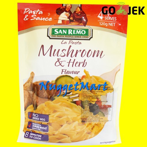 

SAN REMO LA PASTA MUSHROOM & HERB 120 GR